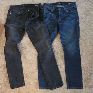 Madewell Black and Blue Men Jeans